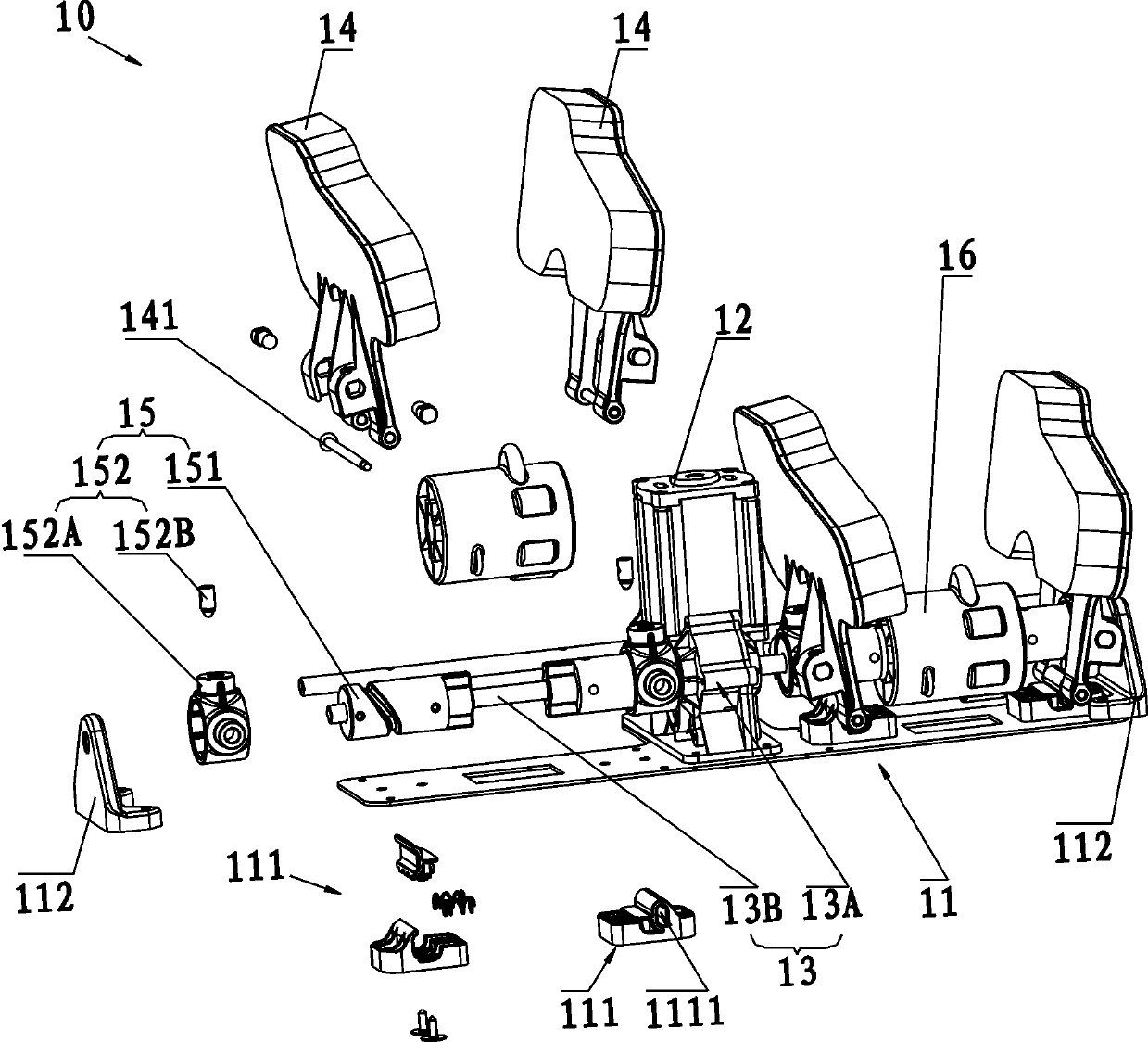 Massage machine and chair type massage device