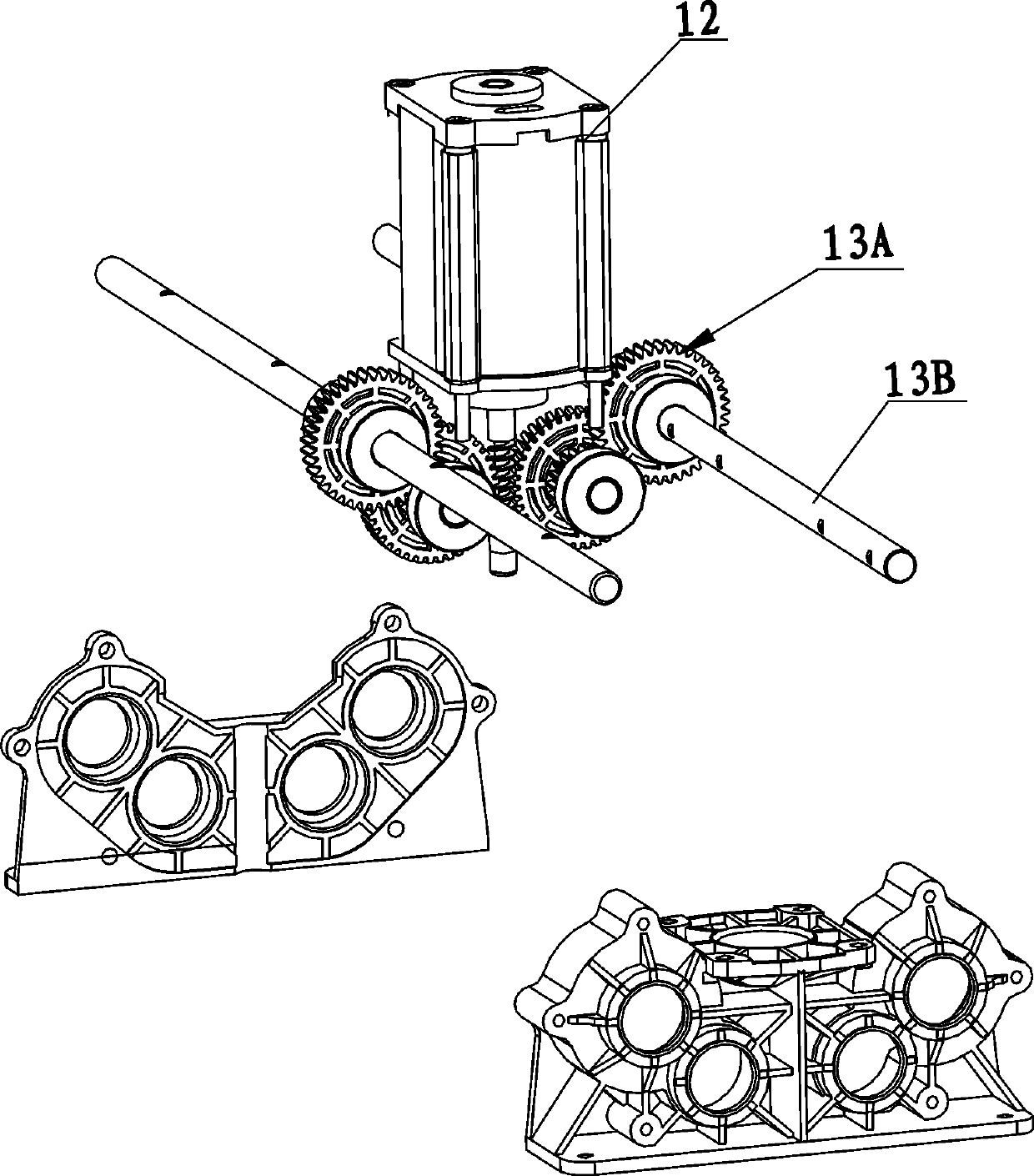 Massage machine and chair type massage device