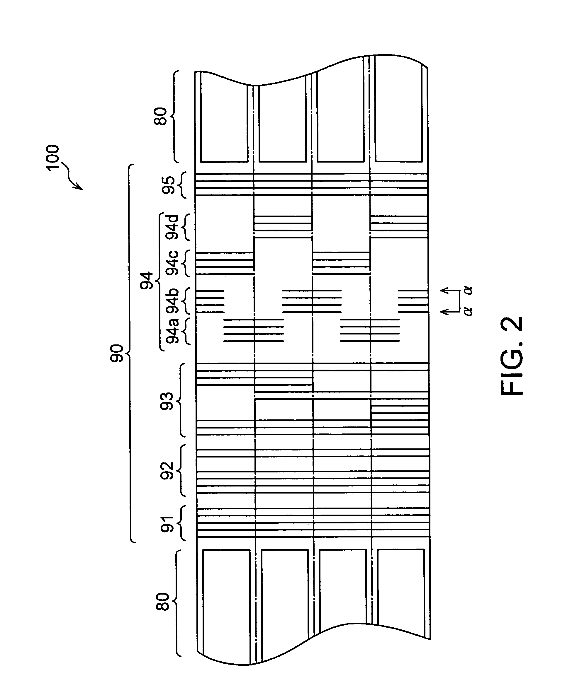 Magnetic recording and reproducing apparatus with recording layer having predeterminded convex-concase pattern