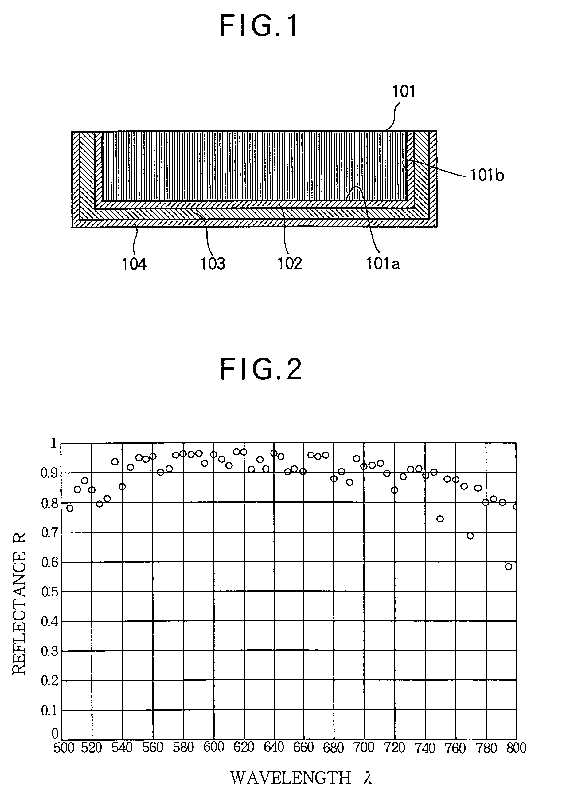 Dielectric substrate with reflecting films