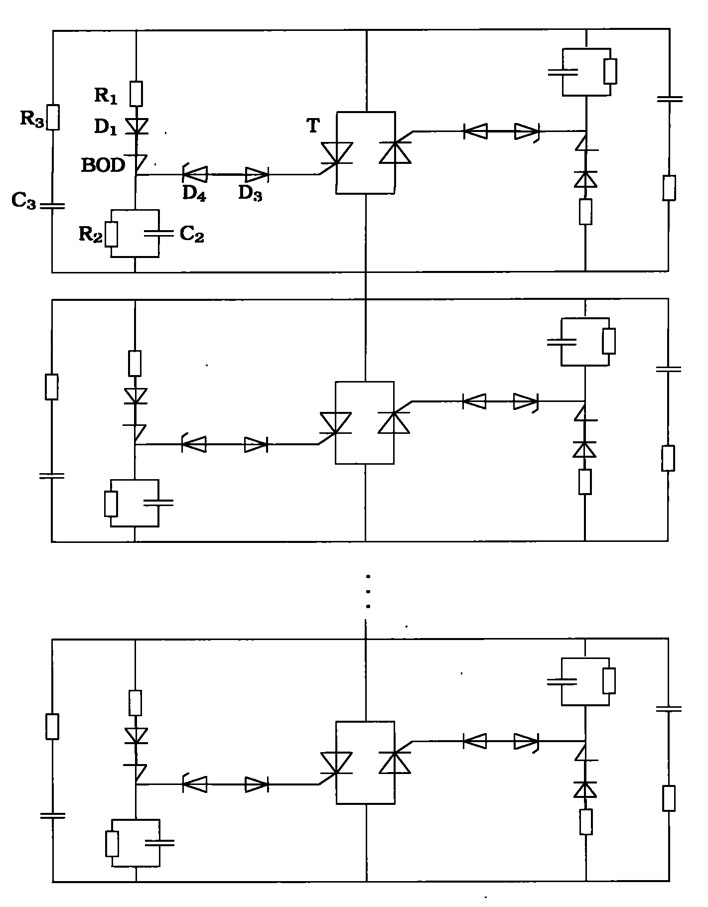 Tandem resonant type fault current limit device