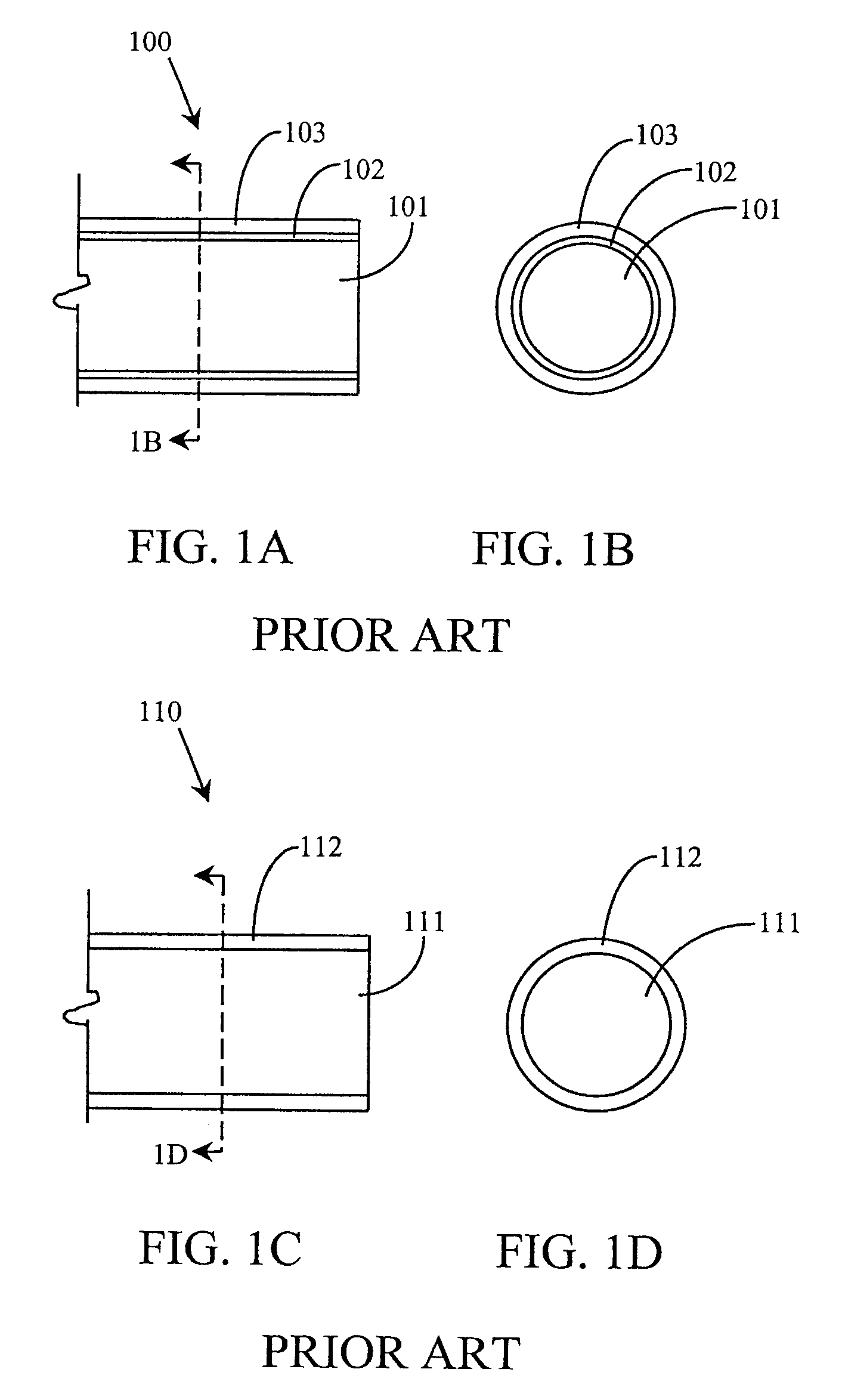 Sensor for detection of gas such as hydrogen and method of fabrication