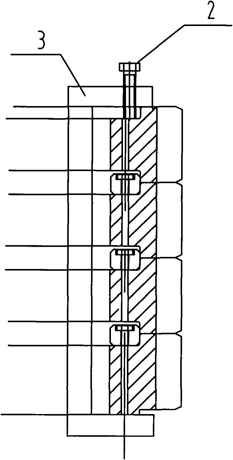 Method for processing large combination type herringbone gear