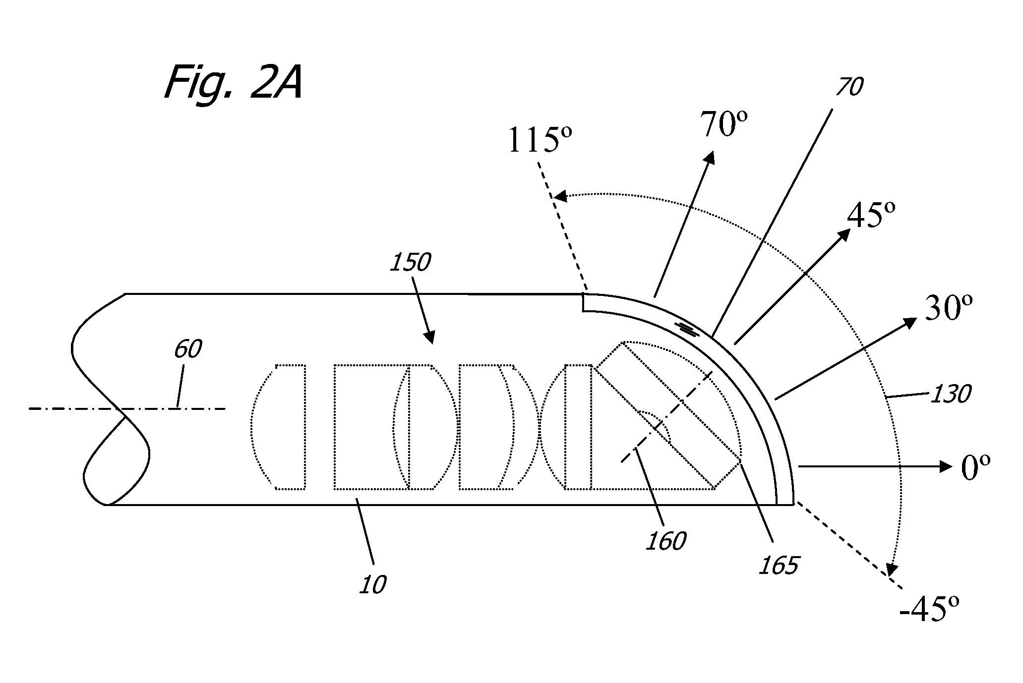 Solid state variable direction of view endoscope