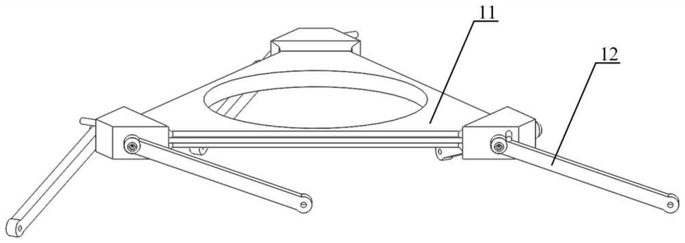 Truss type extension arm capable of being unfolded and folded