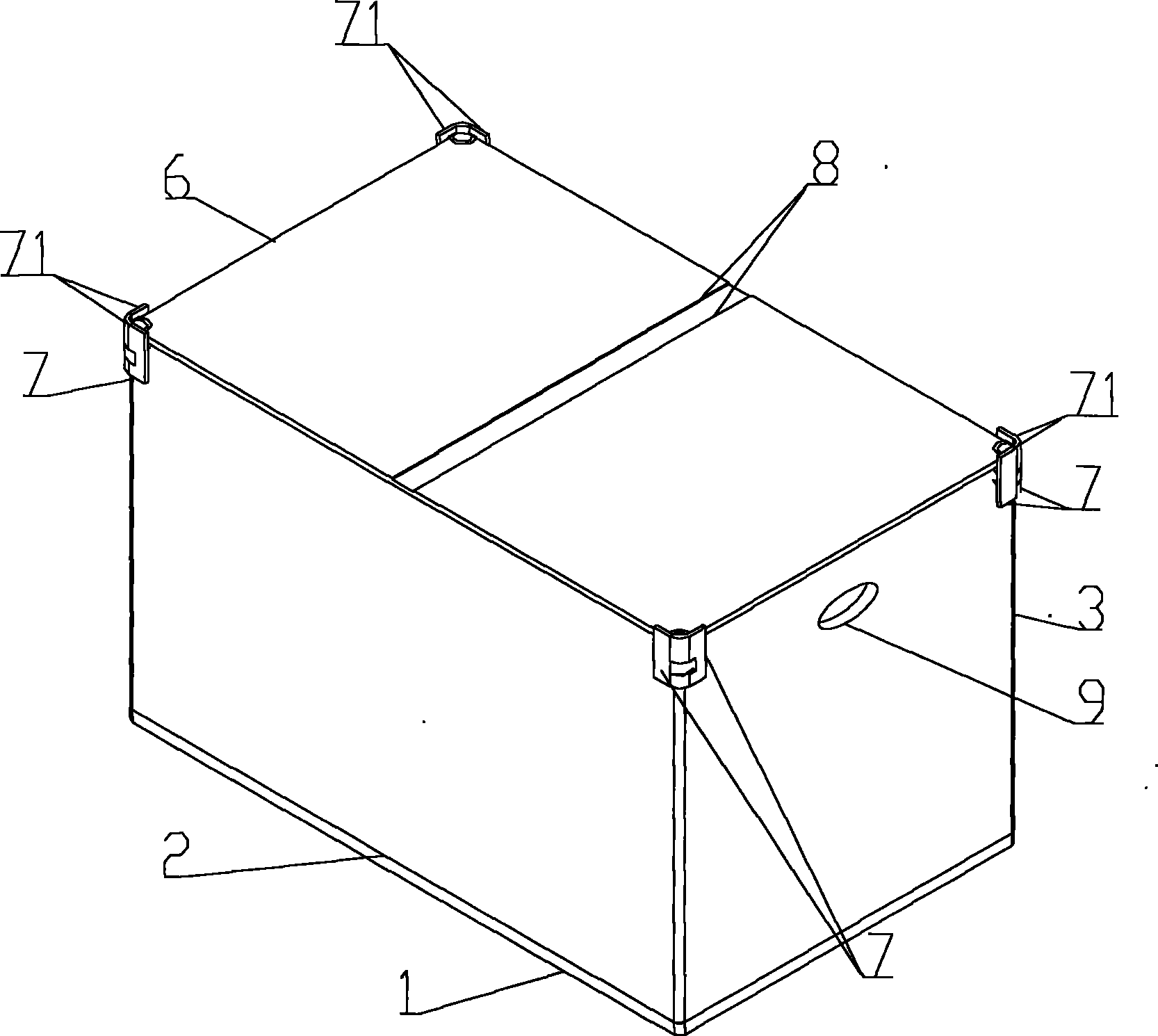 Foldable plastic box