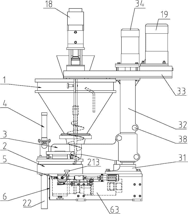 Volume measurement filling machine