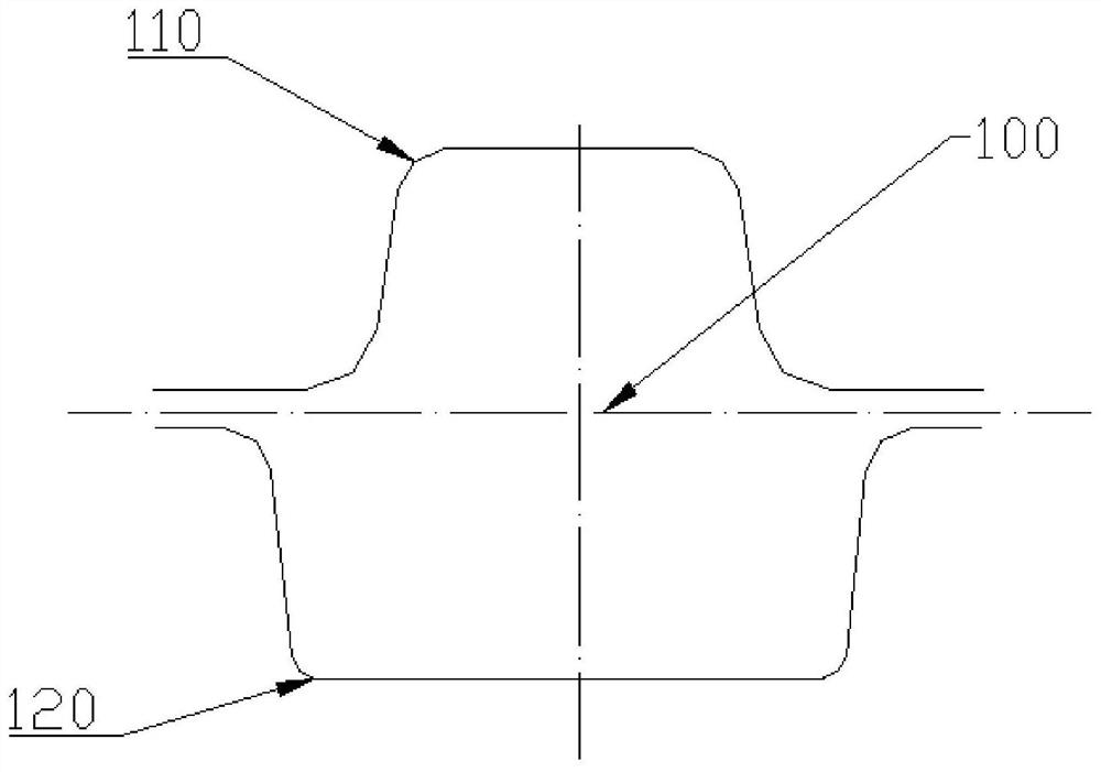 A pass for producing i-shaped steel and a rolling method for i-shaped steel