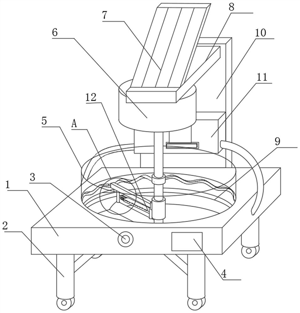 Wheat seed rapid airing device capable of relieving nutrient loss and airing method