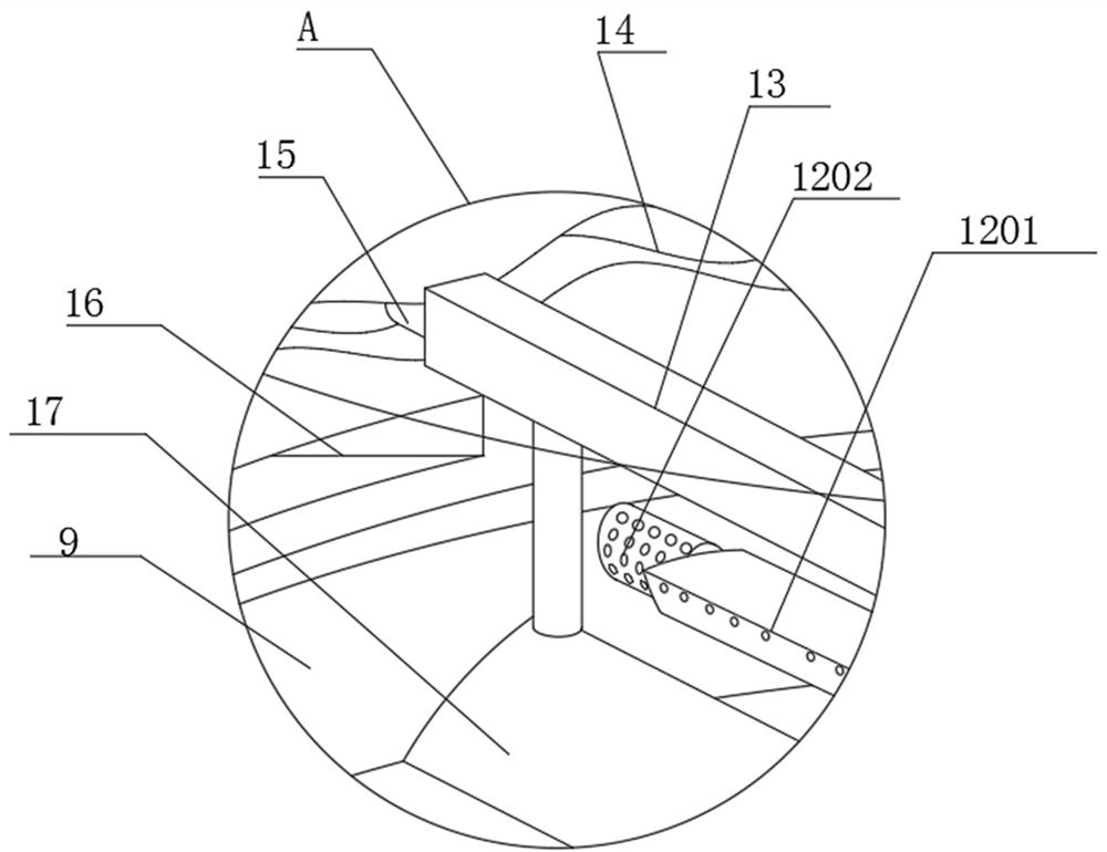 Wheat seed rapid airing device capable of relieving nutrient loss and airing method