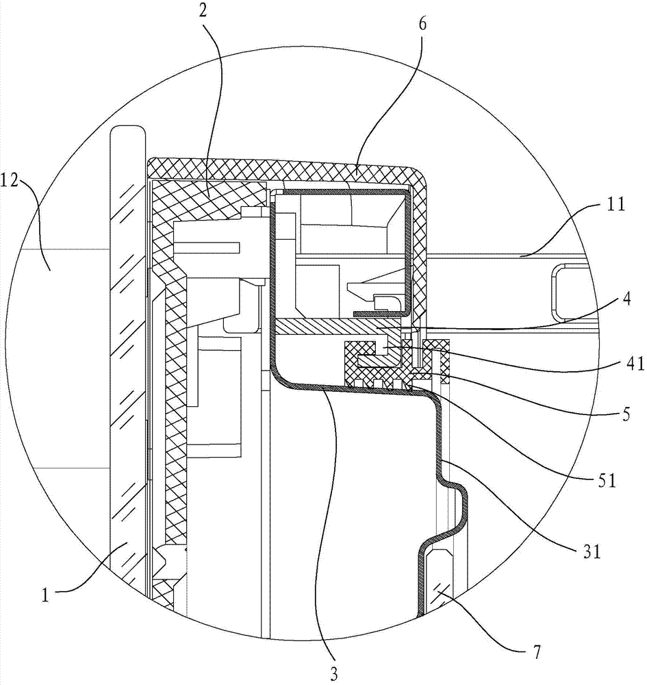 Door of steamer and microwave oven all-in-one machine