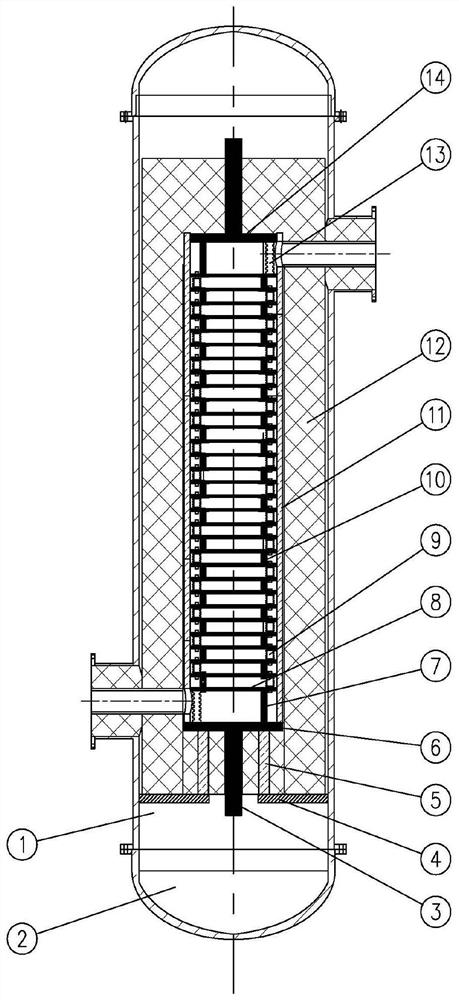 Gas electric heating device