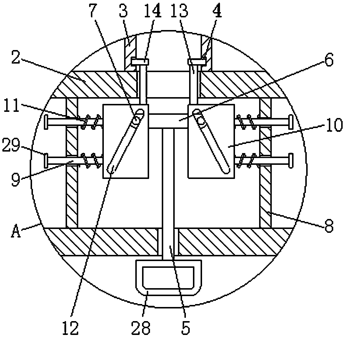Anti-fall protection device for automatic doffing roving machine