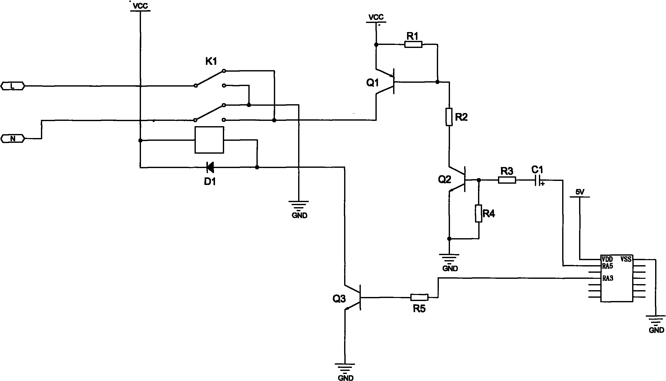 Motor constant-speed forward/reverse rotation control circuit