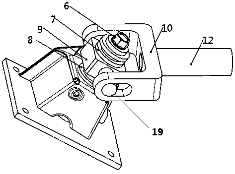 The impact test device and method of the falling mechanism of the front subframe of the automobile