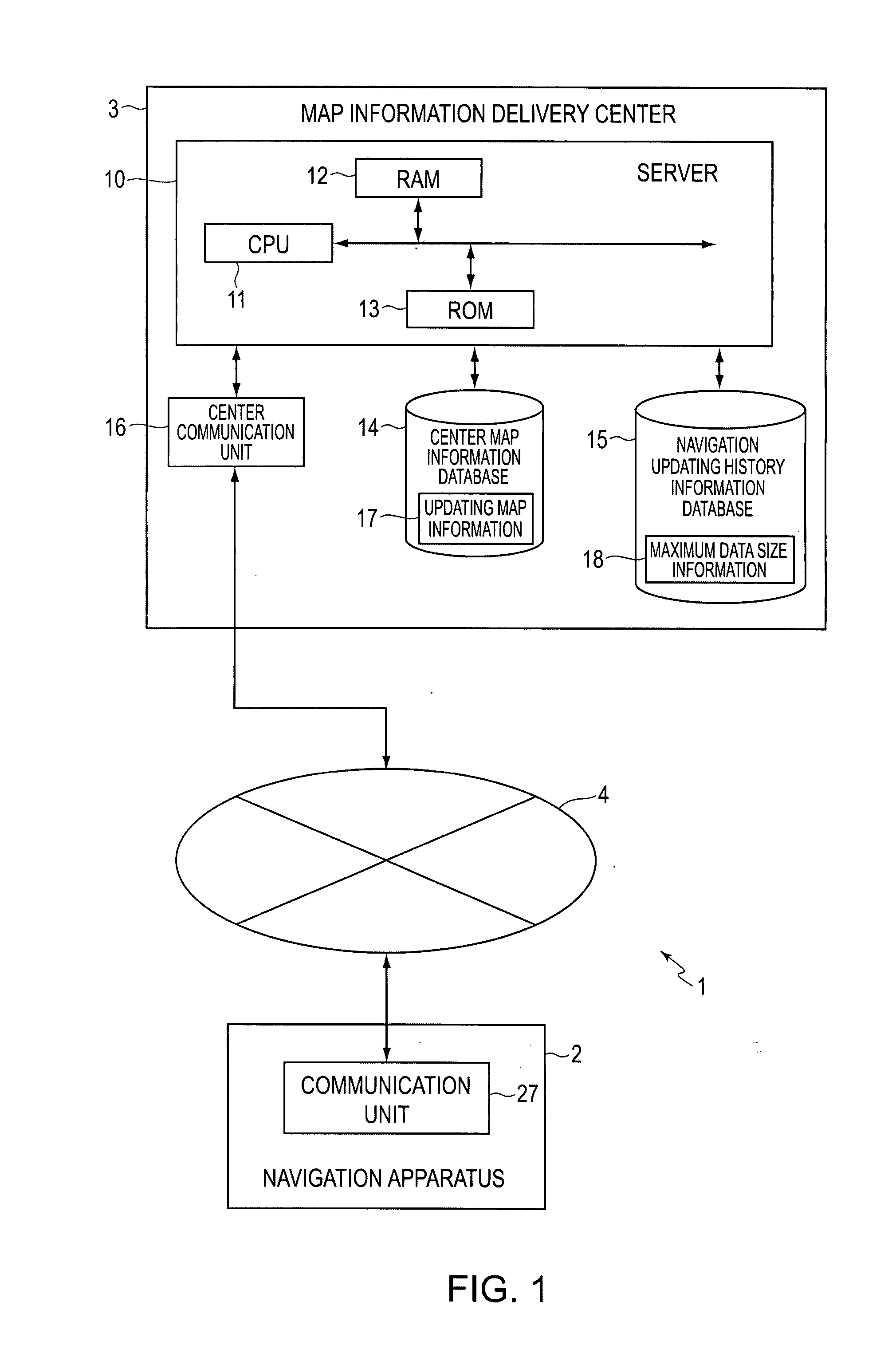 Map information delivery system, method, and program
