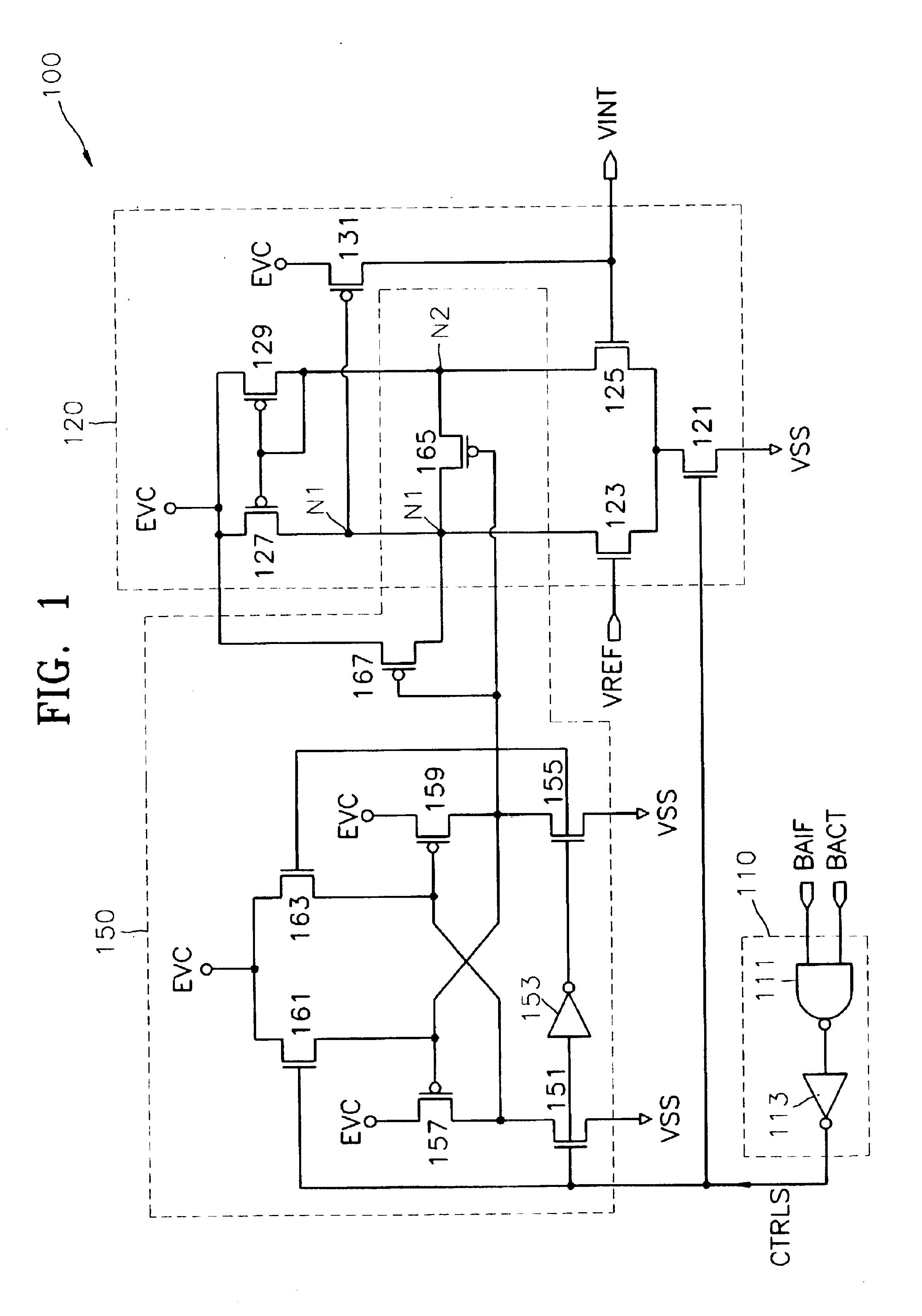 Internal voltage generating circuit for periphery, semiconductor memory device having the circuit and method thereof