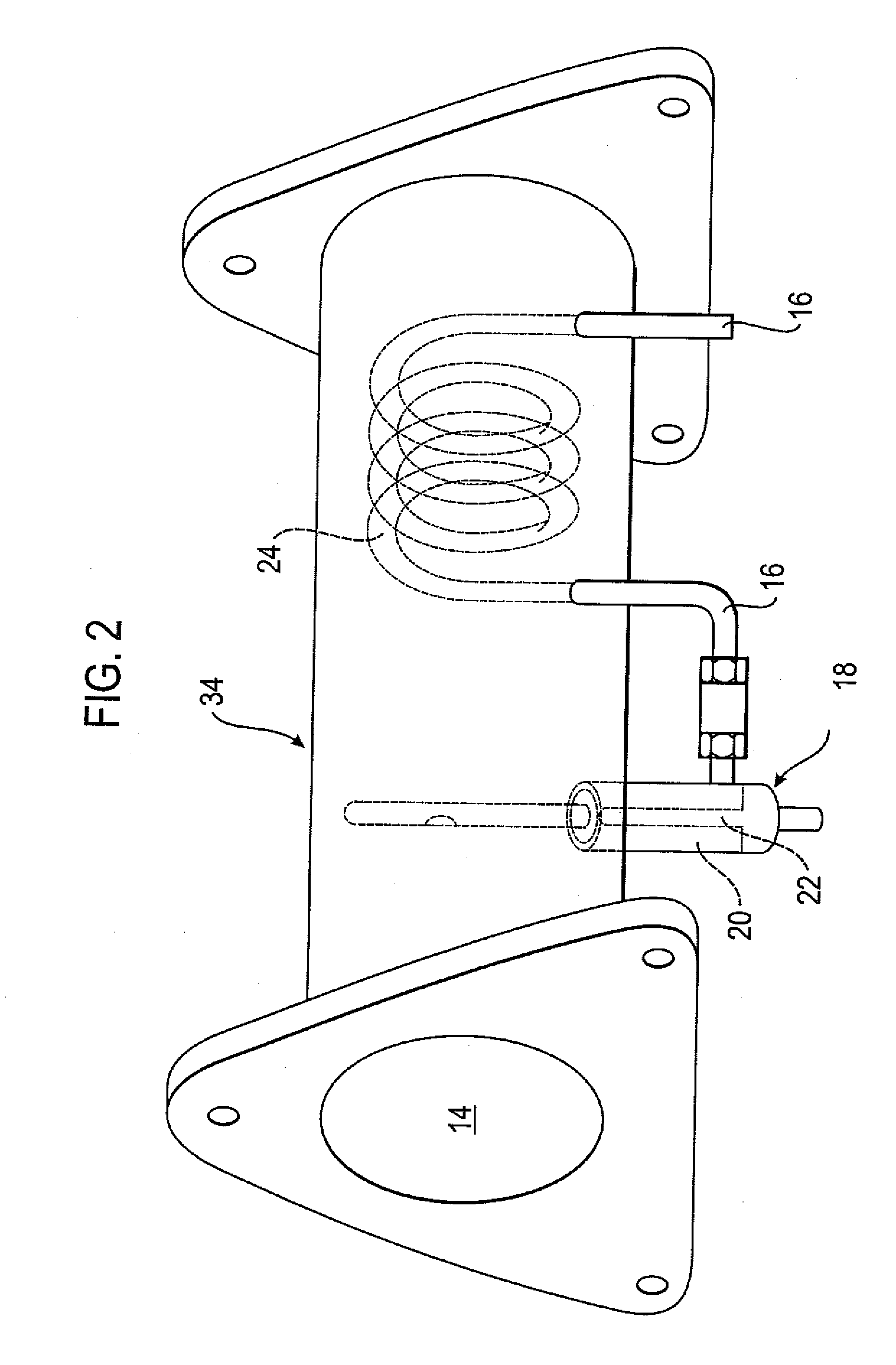 Assembly for producing a hydrogenous gas