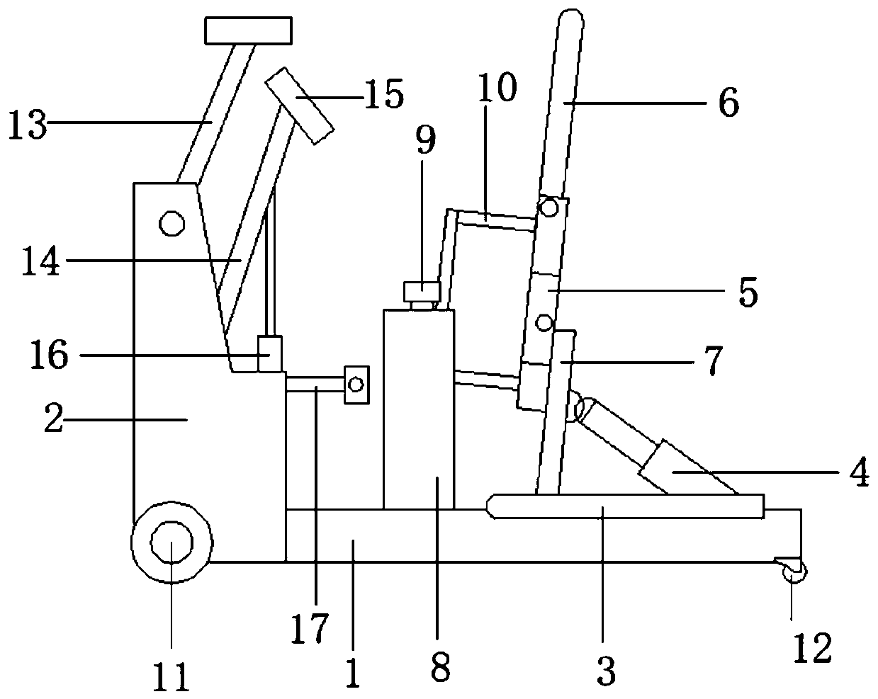 Wheelchair sitting and backrest system and standing wheelchair with wheelchair seat backrest