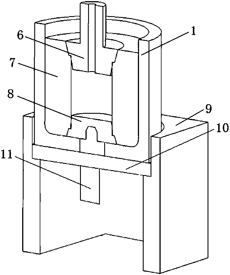Stator winding glue filling device and glue filling method thereof