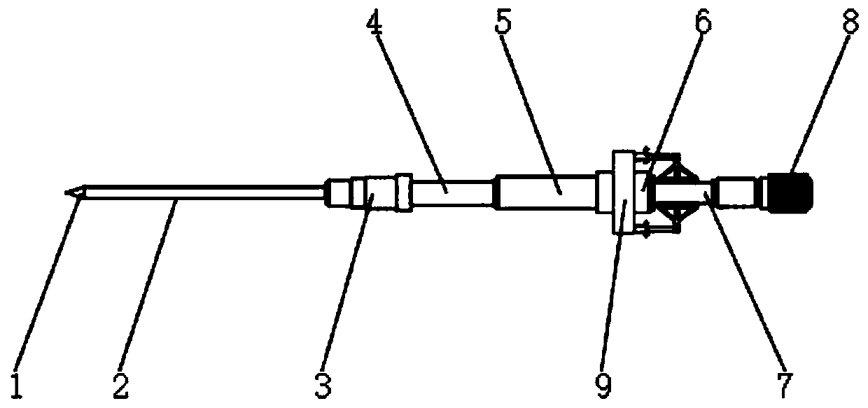 Remaining needle catheter structure