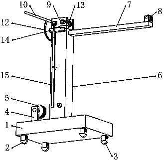 Movable small hoisting machine for municipal projects