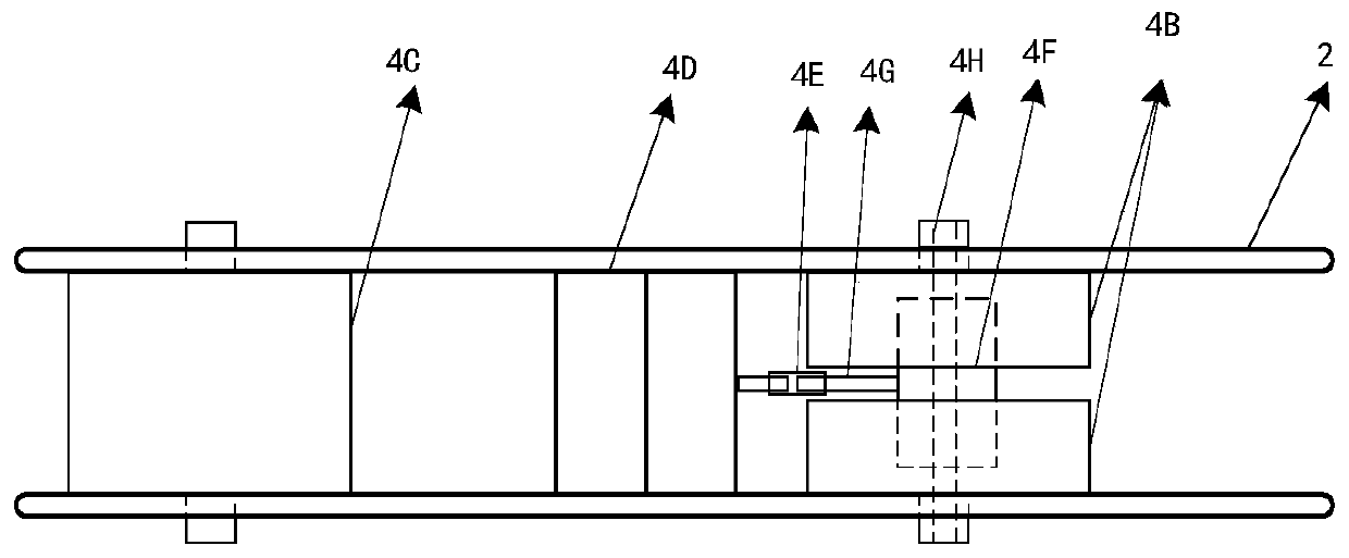 Crawling driving system of artillery barrel robot