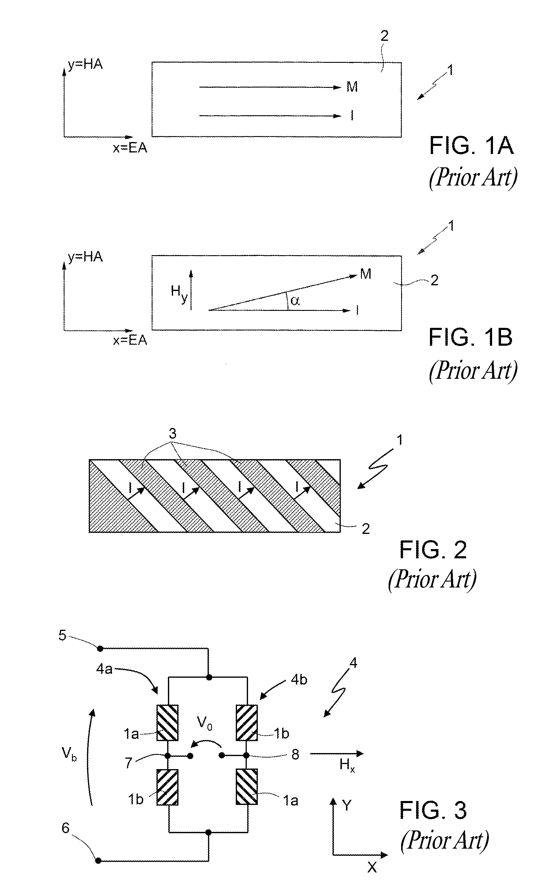 Amr-type integrated magnetoresistive sensor for detecting magnetic fields perpendicular to the chip