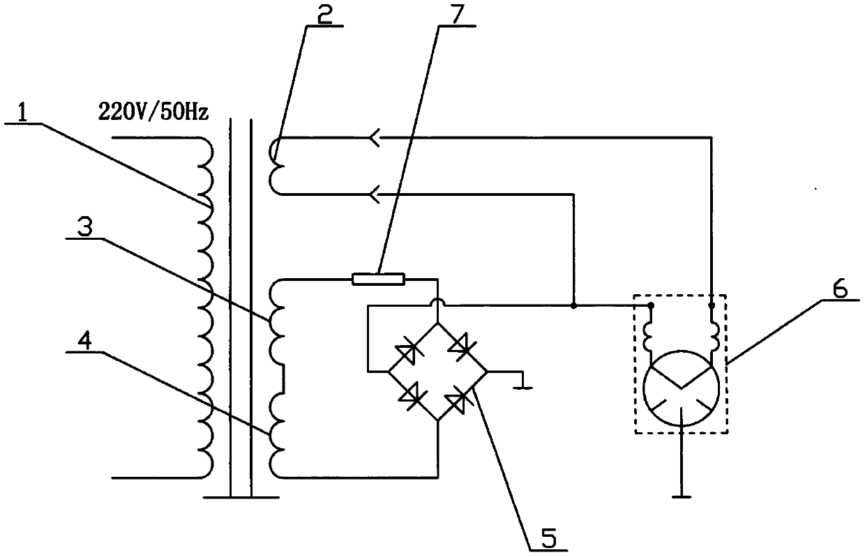 High-voltage separation transformer