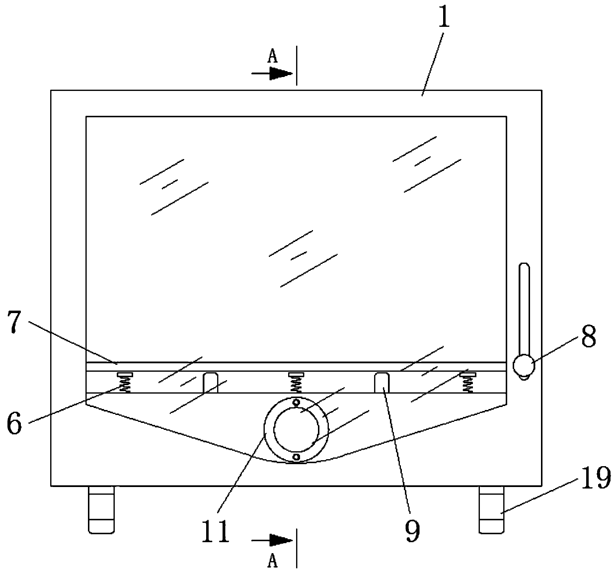 CT radiograph observation device based on magnet adsorption