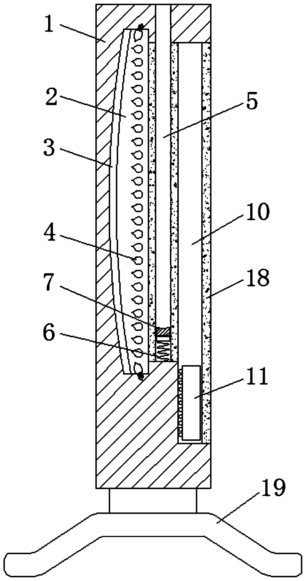 CT radiograph observation device based on magnet adsorption