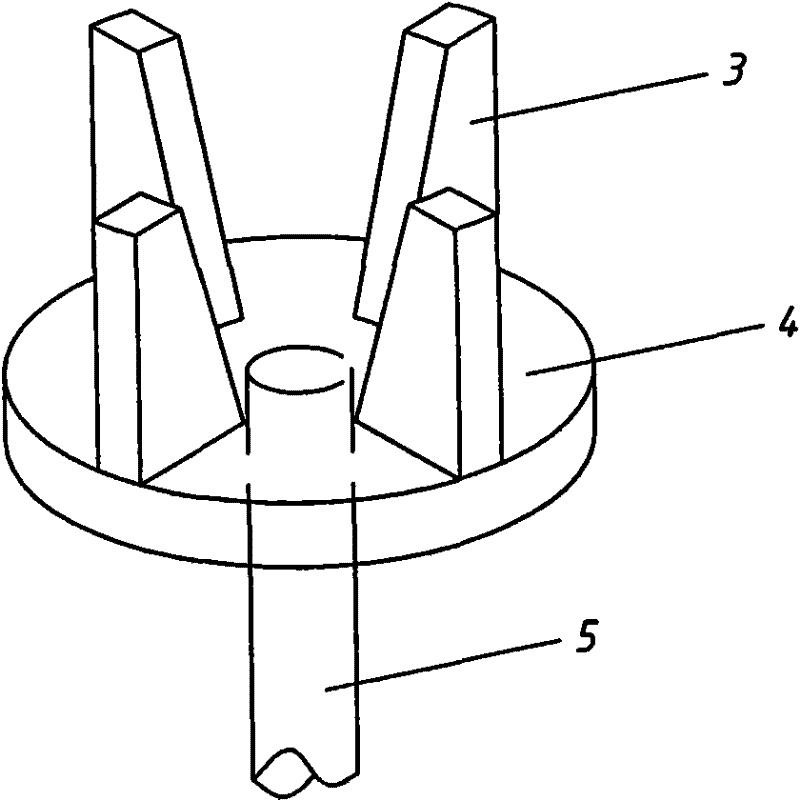 Structure for preventing continuous casting tundish from producing rotational flows