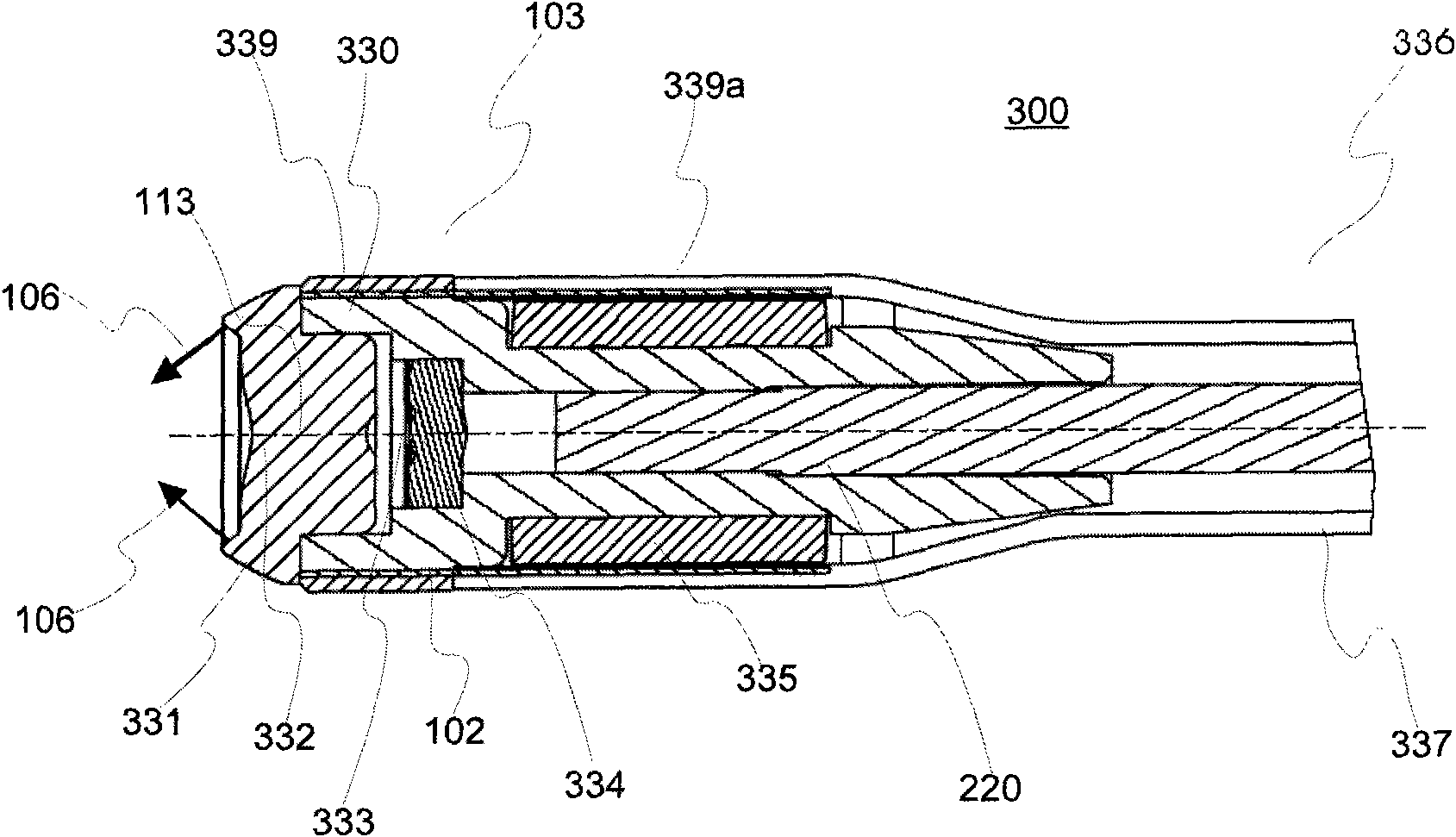 Device and method for obtaining geometrical data relating to a cavity