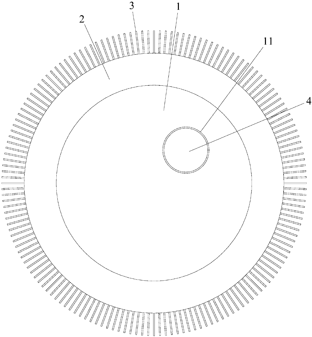 Efficient needle dial