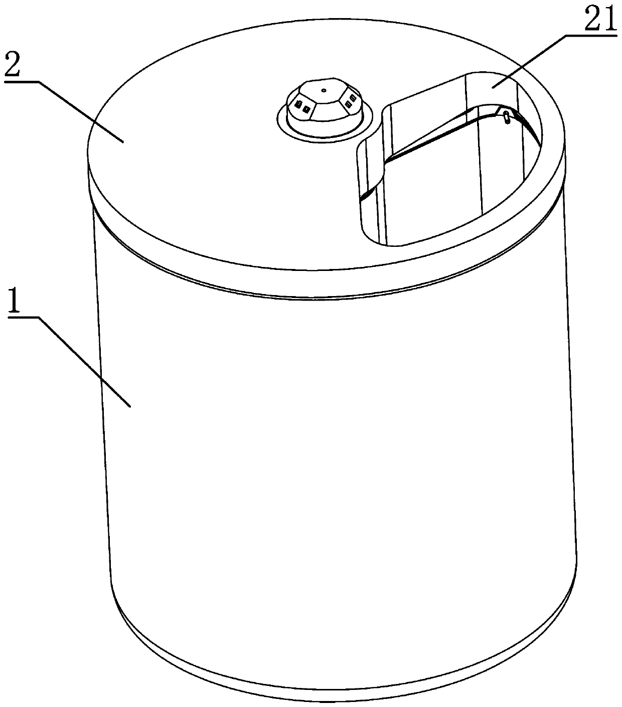 Intelligent classification garbage can and intelligent garbage classification system