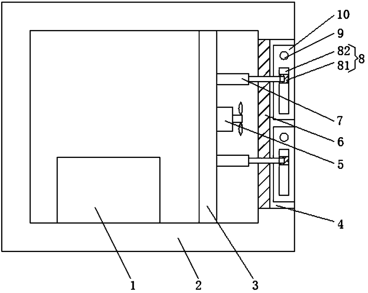 Dust prevention device of electronic components