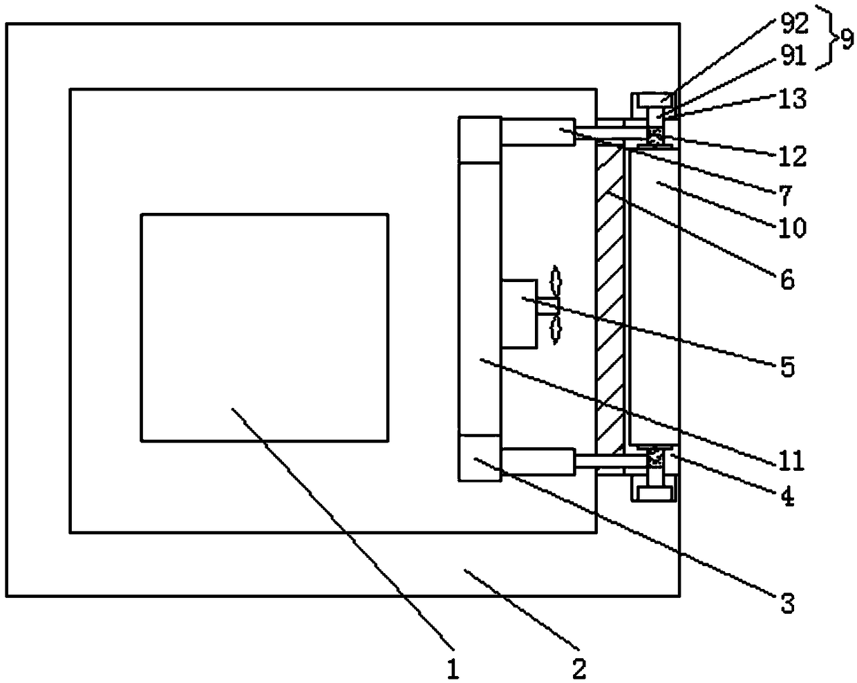 Dust prevention device of electronic components