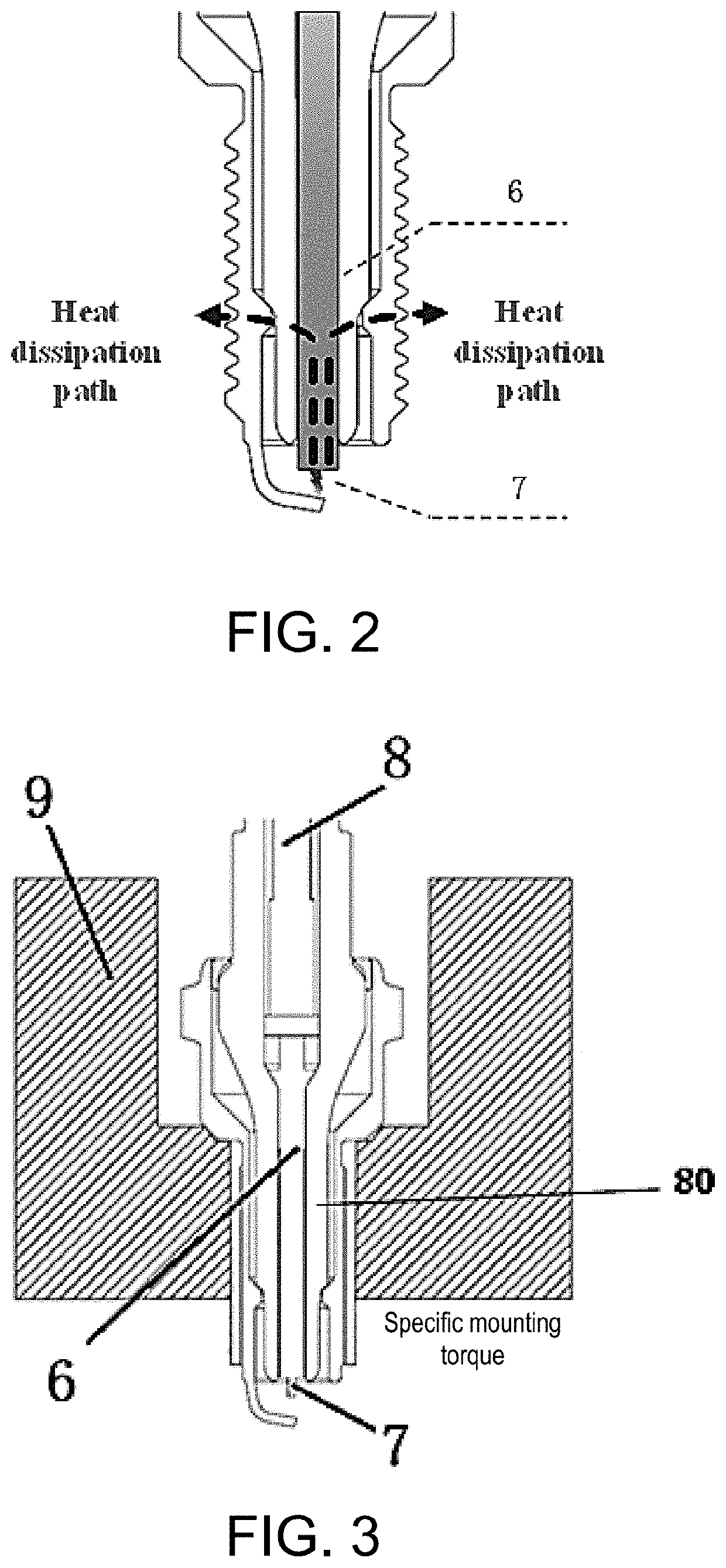 Spark plug heat rating measurement method and system based on spark discharge current active heating