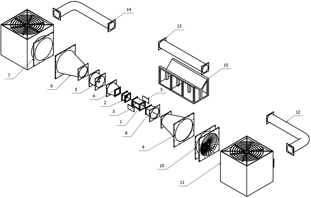 Double cold storage circulating icing and anti-icing testing apparatus