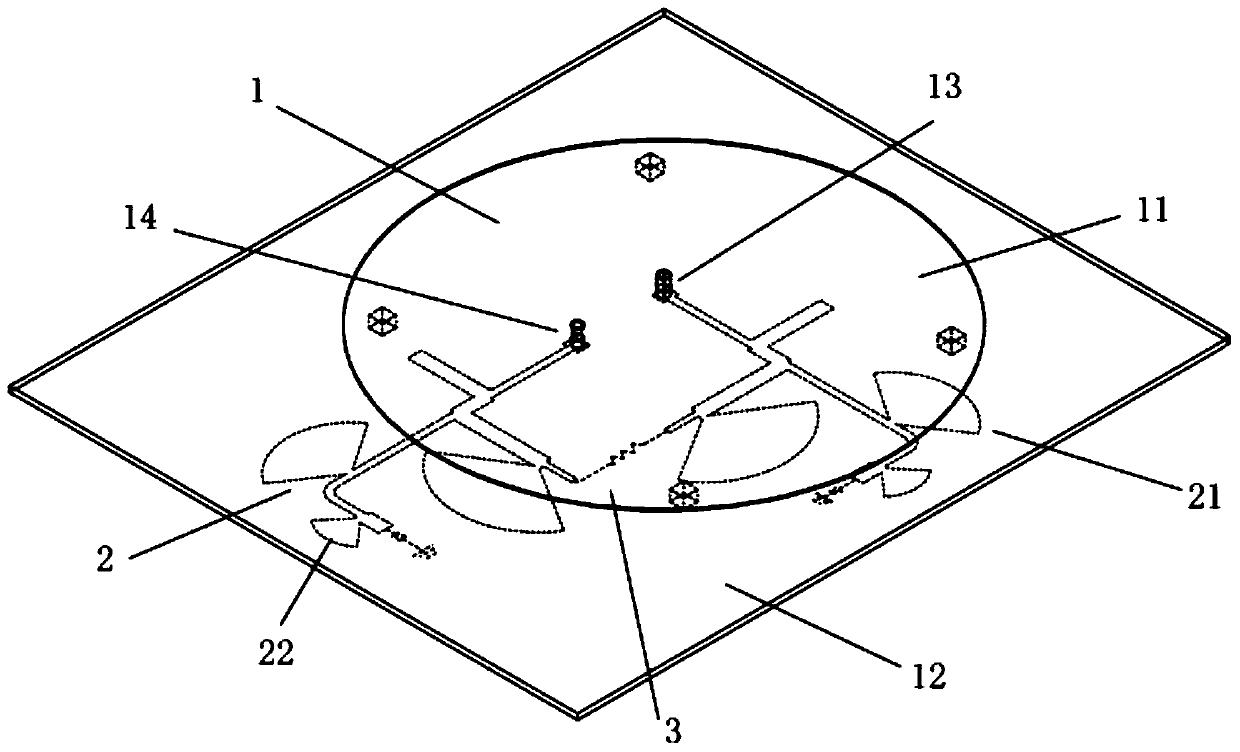 A compact wide power input dual polarized rectenna