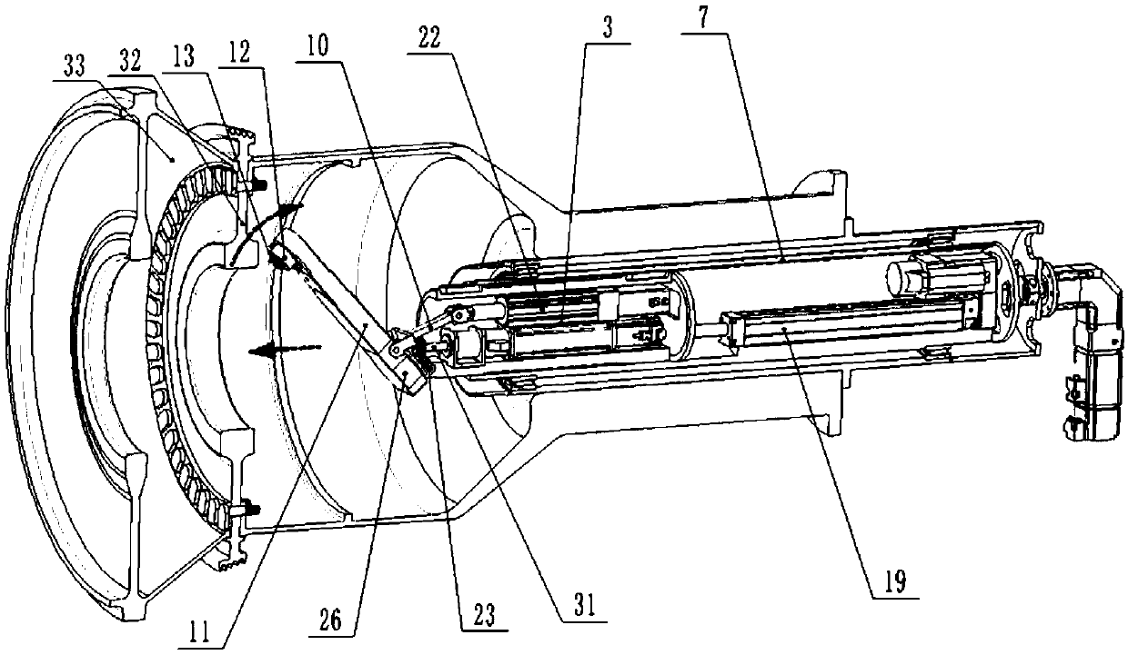 Device and method for tightening rear nut of aero-engine high-pressure rotor sealing disc