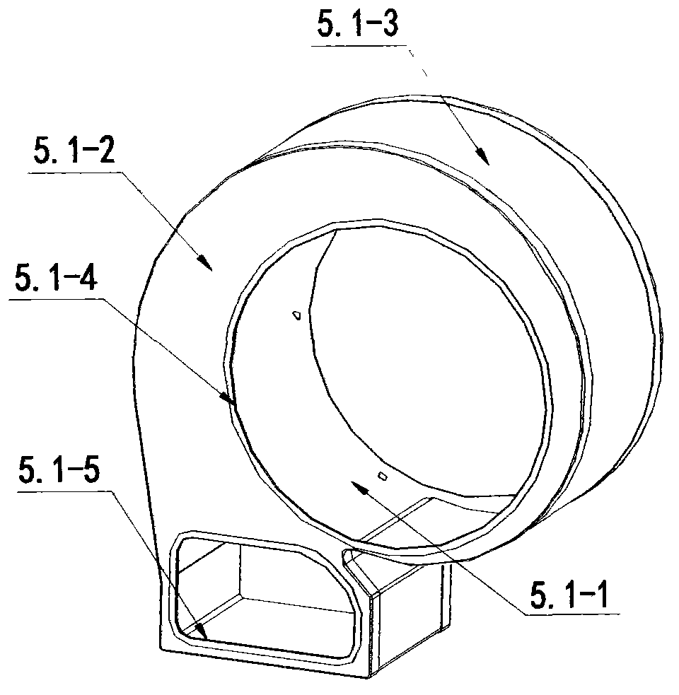 Relay flow fan and extractor hood with same