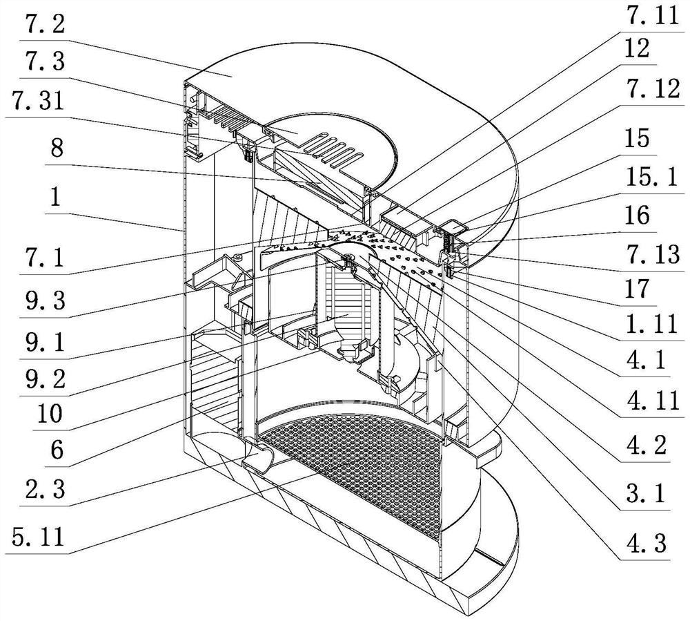 Stirring type garbage disposer with drying and deodorizing functions