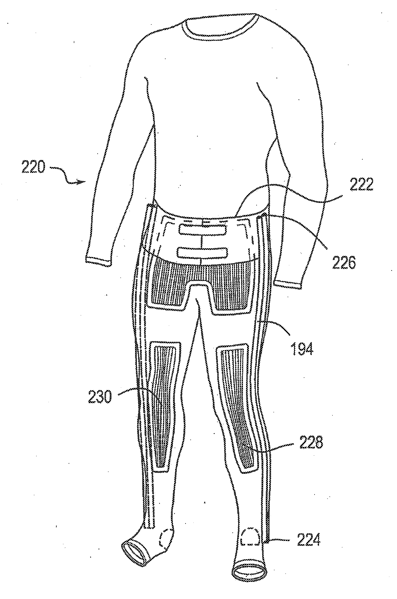 Detachable component muscle toning garment