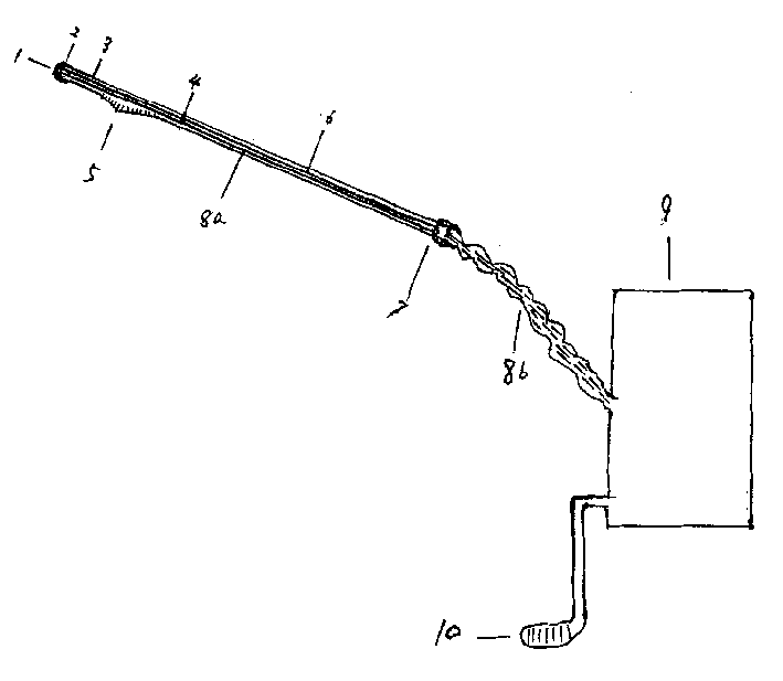 Laser small needle knife for anus and intestines