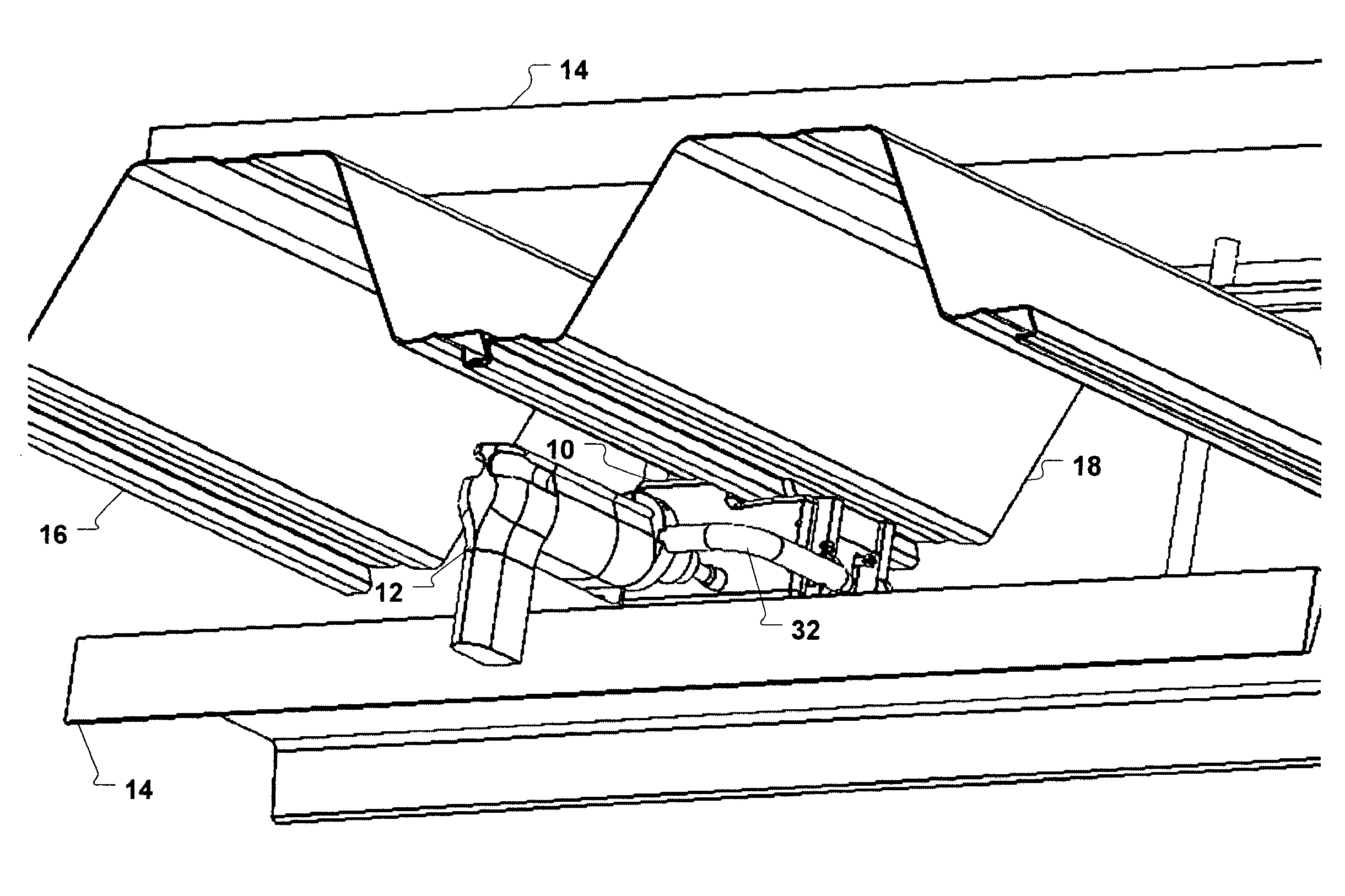 Power crimping device and method for crimping building panels