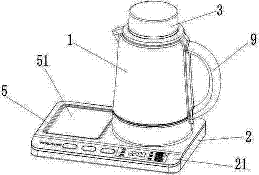 Overflow-proof health maintenance kettle with stirring device