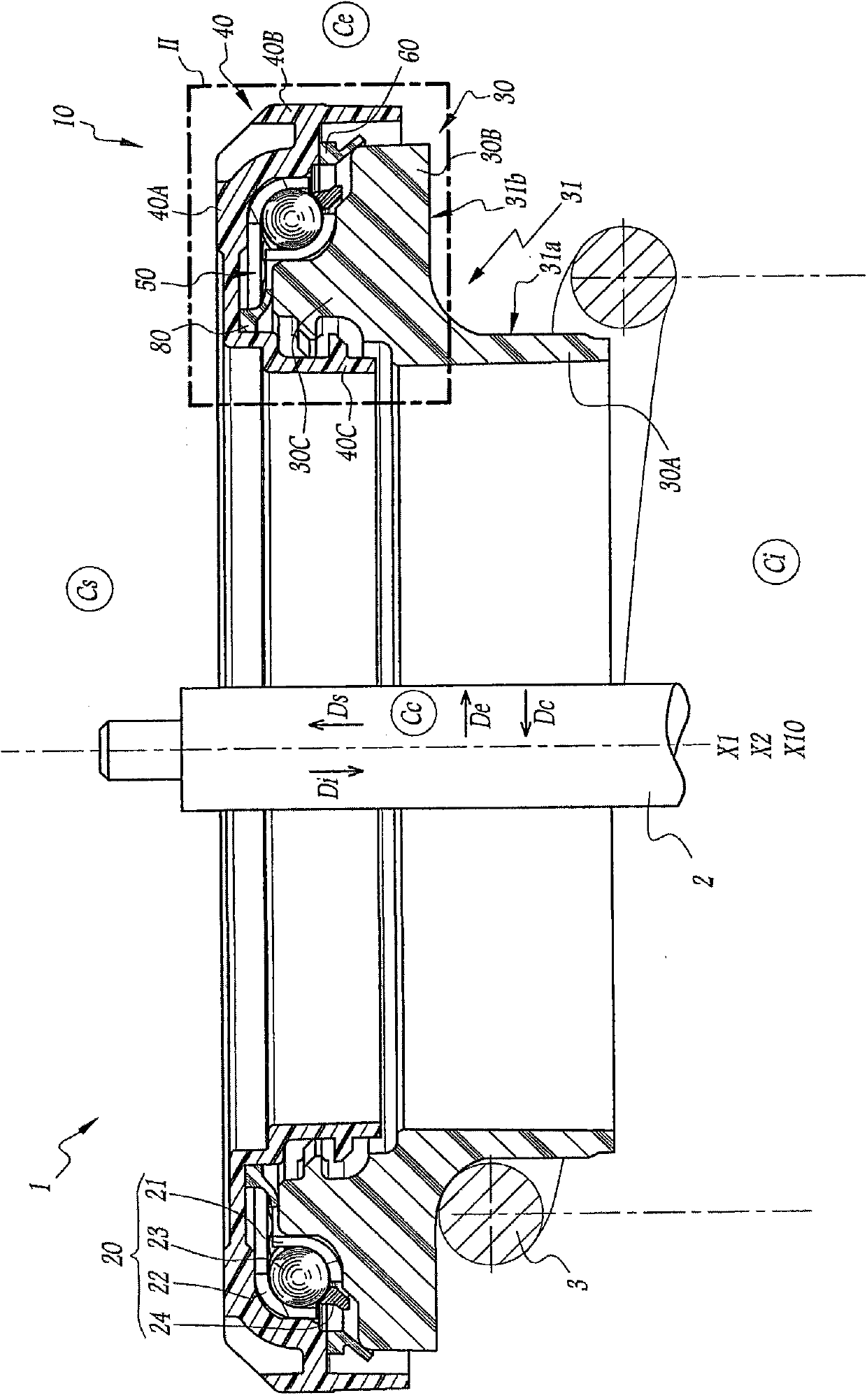 Method for manufacturing a suspension bearing device and strut comprising such a device