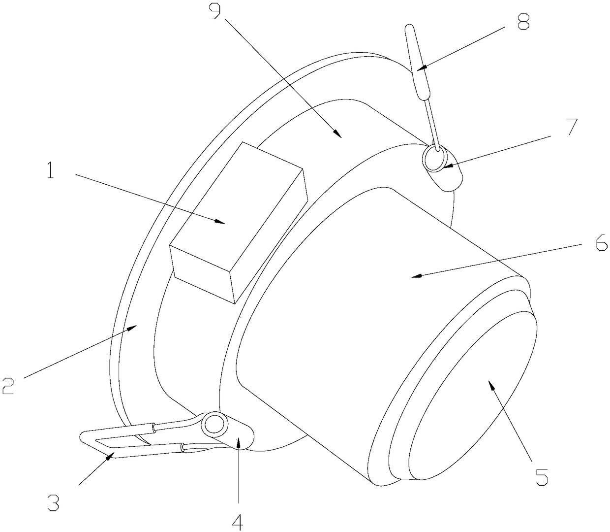 LED down lamp convenient to wire