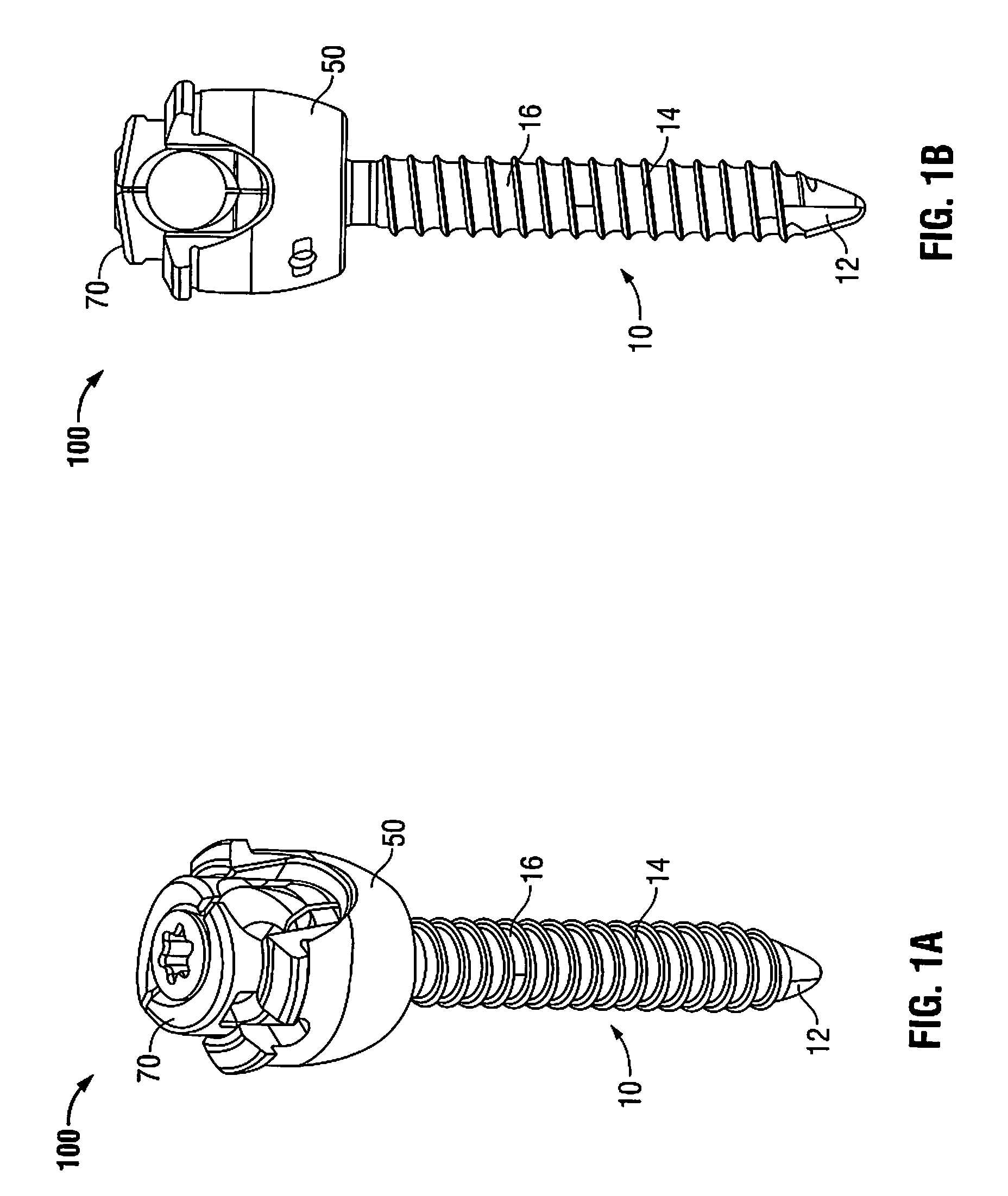 Multi-planar, taper lock screw with additional lock